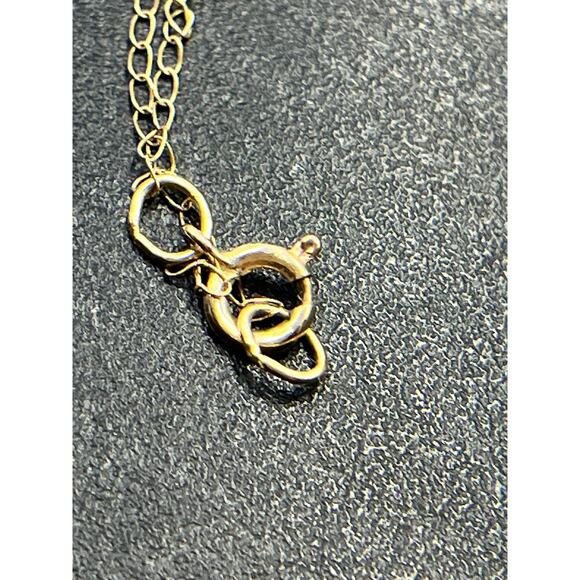 OTC Italy Vintage 10k Yellow Gold Blue Agate Mother Child Carved Cameo Pendant - Picture 8 of 14